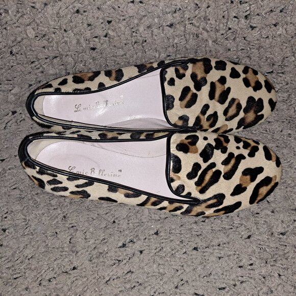 LE MIE BALLERINE-Leopard Calf Hair-Leather-Ballerina Flats-Sz 39-8.5-Excellent - Picture 7 of 8